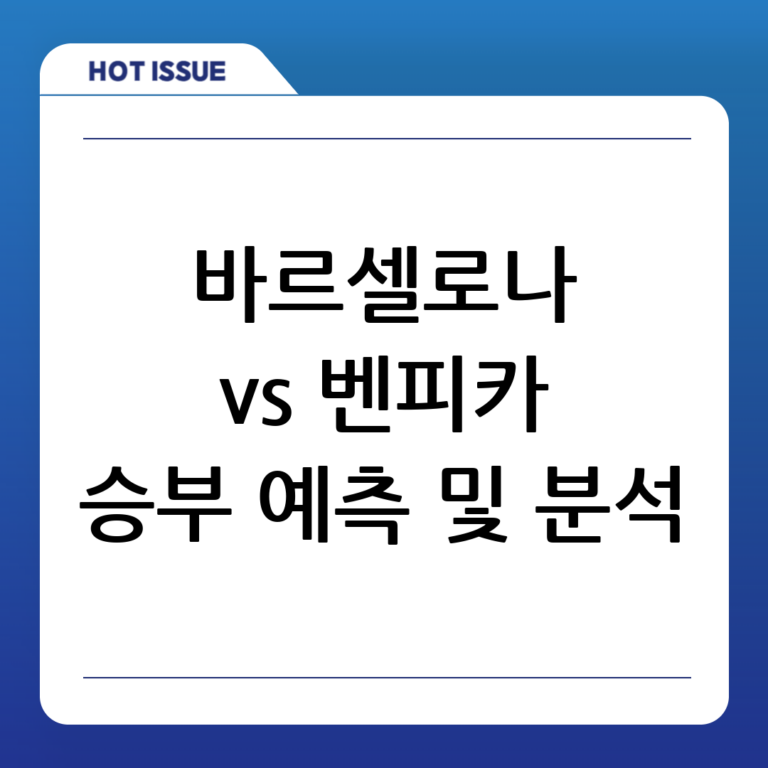 바르셀로나 대 벤피카 경기 분석 및 프리뷰